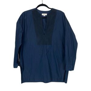 Tomorrowland navy blue tunic top